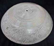 Vintage Ceiling Lamp Shade Iridescent Glass Light Globe 16” Art Deco picture