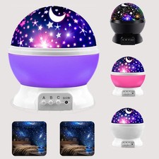 LED Starry Night Sky Projector Lamp Kids Gift Moon Star Light Rotating Cosmos picture