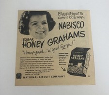 1950’s Nabisco sugar honey grahams magazine ad picture
