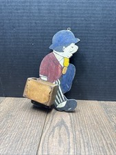 Vintage Wooden Folk Art HOBO Match Book Holder picture