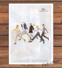 Lacoste Un Peu d'Air Sur Terre Yellow Scarves Jumping Models Print Ad 2008 2000s picture