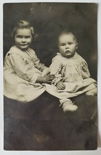 RPPC Young Child Children Studio Picture Real Photo Postcard L6 picture