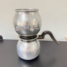 Vintage Stainless Steel Vacuum Coffee Pot Brewer picture