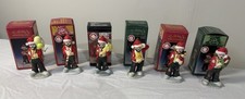 Vintage Emmett Kelly Jr Clown Collection LOT OF 6 Flambro Christmas Ornaments picture