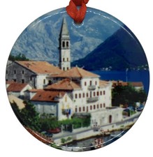 Perast Montenegro Christmas Ornament Porcelain Souvenir Travel Gift picture