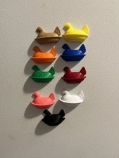 Hen On A Nest Refrigerator Magnets Custom 3D Printed (6pack) picture