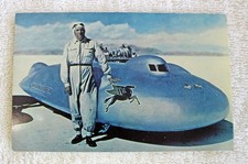 John Cobb 1947 Railton Special Speed Run Wendover UT Post Card Post Marked 1964 picture