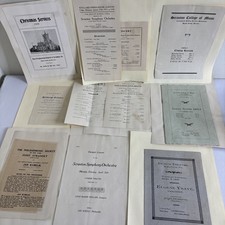 1900s Scranton Symphony Orchestra Conservatory Music Pittsburgh Programs Lot picture