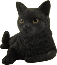3 Inch Black Cat Posing Hand Painted Mini Figurine Statue *Halloween Gifts picture