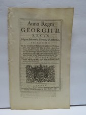 British Act Of Parliament 1757 King George II printed in London Thomas Baskett picture
