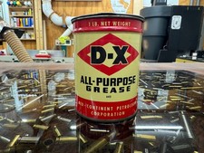 VINTAGE D-X 1-POUND ALL PURPOSE GREASE CAN~ EMPTY IN NICE CONDIT1ON picture