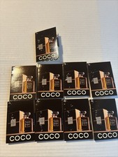 Vintage 1980s Chanel COCO perfume glass Sample Card w Mini Vial Lot Of 9 Vials picture