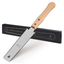 SS SHOVAN Japanese Hand Saw, 6 Inch SK5 Double Edge Pull Saw 11/17 TPI Flush ... picture