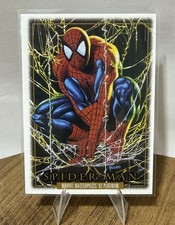 2024 Upper Deck Marvel Masterpieces '92 Platinum Spider-Man Leather  picture