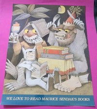 ​Vtg Scholastic Poster Lot Maurice Sendak Beverly Cleary Patricia Polacco Y2K  picture