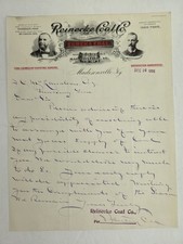 1896 antique REINECKE COAL Co madisonville ky EUREKA COAL MINING LETTERHEAD picture