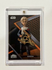 2022 Topps Chrome Black Star Wars Omega #48 Orange Refractor /25 Bad Batch picture