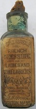 Browns French Dressing Ladies & Childrens Boots & Shoes Paper Label Bottle 1878 picture