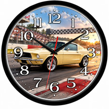 1966 Mustang Fastback 10 Inch Wall Clock | Friends and Family Gift picture