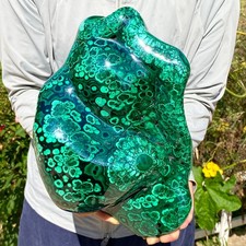 14.52LB TOP Natural Malachite crystal quartz Mineral specimen Reiki gem picture