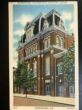 Vintage Postcard 1930-1945 Alexandria Washington Masonic Lodge Alexandria VA picture