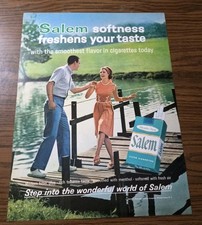 Salem Cigarettes Vintage Original Print Ad 11x14 1964 picture