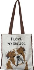 Bulldog Love Cotton Tote Bag picture