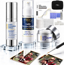 Trading Card Cleaning & Repair Kit with Polish, Glue, Tools & EVA Case | 30Ml Cl picture