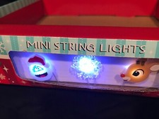 2014 Display Case Rudolph The Red Nosed Reindeer Mini String Lights Mixed Set picture