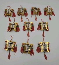 Lot Of 10 Vintage Chinese Palace Mini Lantern Christmas Ornaments As Is Read picture