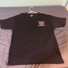 Vintage Excellent Y2K Harley Davidson Jamaica T(XL)Black BRIGHT Sunset Graphics picture