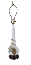 Mid Century Nardini Studio Lamp With Grapes And Crackle Glazed Ceramic Lamp picture