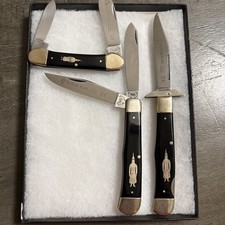 BUCK CREEK SOLINGEN GERMANY  LOT OF 3 KNIVES SWING GUARD LOCK BACK picture