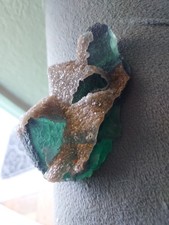 318G Natural green fluorite and quartz crystal symbiotic mineral specimen picture