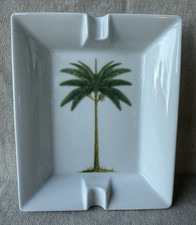 Tommy Bahama Palm Tree Porcelain Cigar Ashtray Mangani Firenze Made in Italy picture