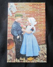 Vintage Droste's Cocoa Advertising Postcard Dutch Boy and Girl picture