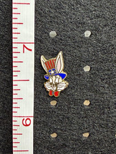 Vintage Warner Bros Bugs Bunny Uncle Sam Patriotic Enamel Pin WB picture