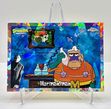 2025 Topps Chrome SpongeBob SquarePants Mermaidman Night Shift Manager SSP picture