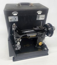 Vintage Singer Featherweight Sewing Machine 221-1 Black 1948 Portable picture