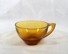 Vintage Amber Glass Punch or Snack Set Cup picture