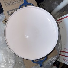 Vintage Dansk Kobenstyle Blue Enamel Paella Pan Jens Quistgaard Mid Century picture