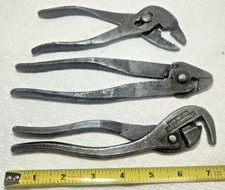 3 Pair Vintage Antique Pliers U.S. Zim Harrold Unique Tools Use or Collect picture