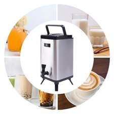 12L Insulated Beverage Dispenser 304 Stainless Steel With Thermometer & Spigot picture