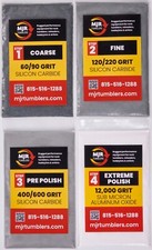 12lb Rock Tumbler Refill Media Grit Kit Stone Polishing Silicon Carbide Al Oxide picture