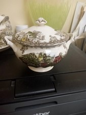 Vintage Johnson Bros Friendly Village Sugar Bowl & Lid England picture