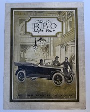 RARE 1919 (?) REO Light Four Automobile BIG PHOTO BROCHURE Touring Car Roadster picture