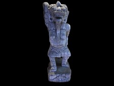 Old Balinese Rangda Demon Queen Wood Statue Hand Carved Bali Folk Art 6.5