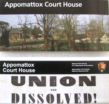 Appomattox Court House National Park Service Lot Of 2 Unigrid Brochure Map picture