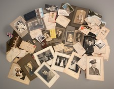 Antique 1930s Large Lot Portrait Photos Letters Adrian Michigan Cards Rare picture