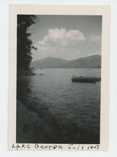 Vintage Photo Historic View Via Shore Adirondack Mountains Lake George NY 1951 picture